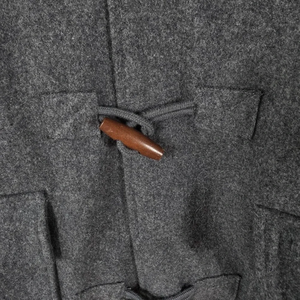 Childrens Place Kids Charcoal Grey‎ Duffle Coat Boys Size L 10 12 Toggle Classic